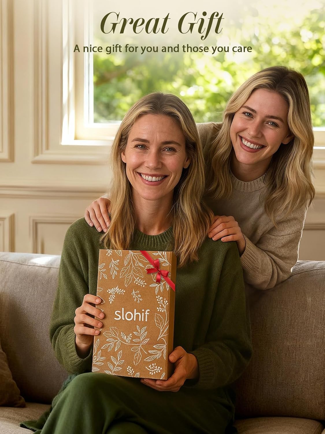 Slohif Long Silicone Oven Mitts Heat Resistant for Women - 2 Pcs Heart 100% Cotton Oven Gloves, Non-Slip and Waterproof Silicone Oven Mitts with Hanger for Baking and Cooking