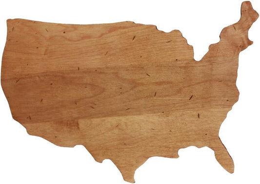 J.K. Adams Novelty USA Serving Board, 15" x 10" x 5/8", Maple